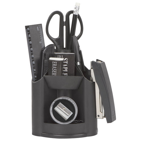 Канцелярский набор STAFF "Минидеск", 11 предметов, вращающаяся конструкция, 230742 Канцелярский набор STAFF "Минидеск", 11 предметов, вращающаяся конструкция, 230742