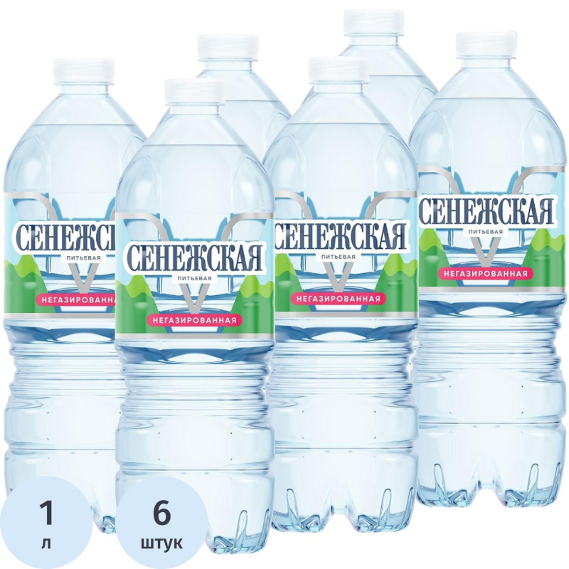 Вода минеральная Сенежская негазированная пэт 1л