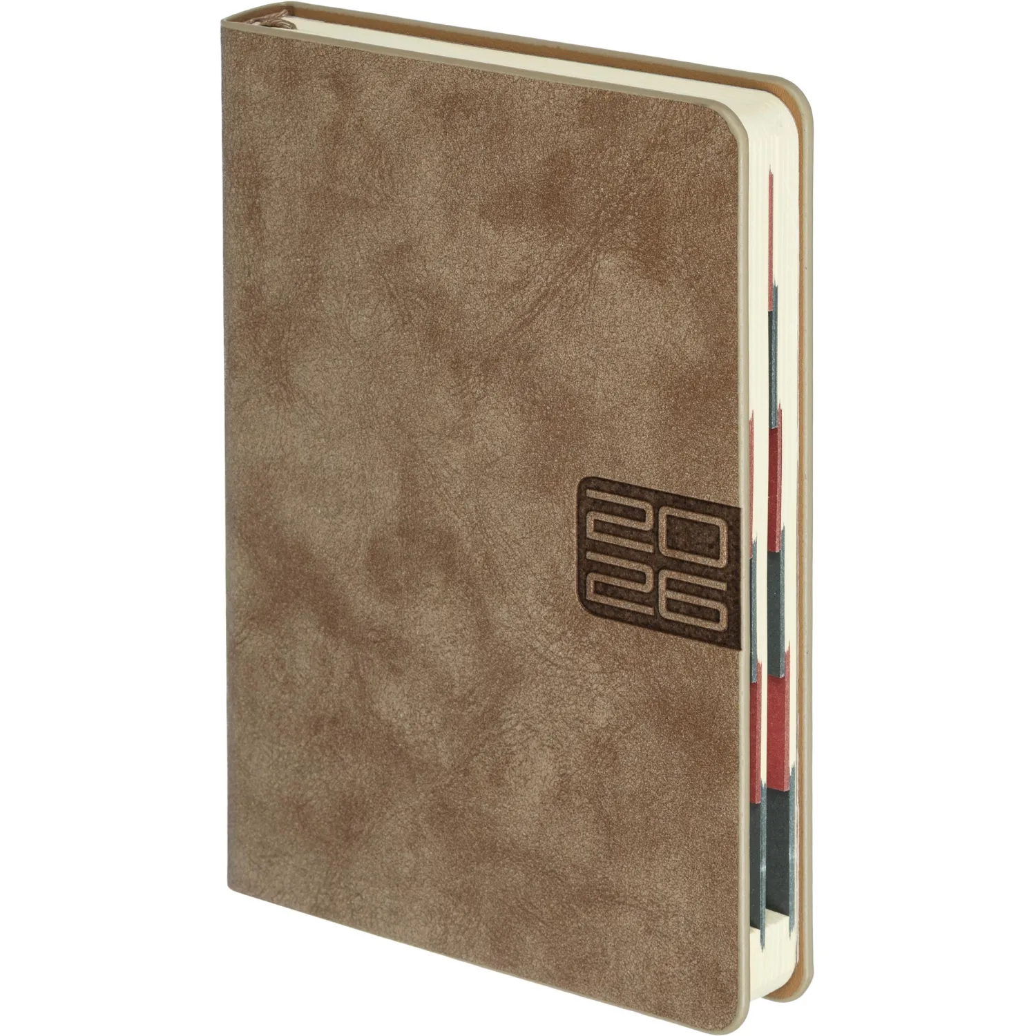 Ежедневник датированный 2026 ESCALADA А6+ (126x174мм), 176л, бежевый 70294