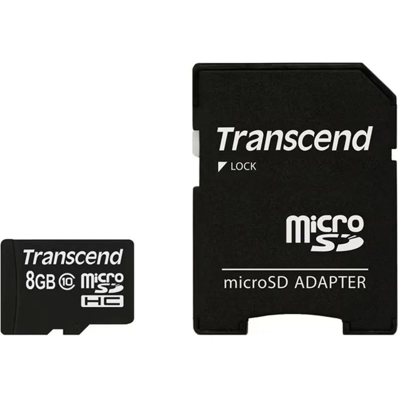 Карта памяти Transcend microSDHC 8GB Class10(TS8GUSDHC10)