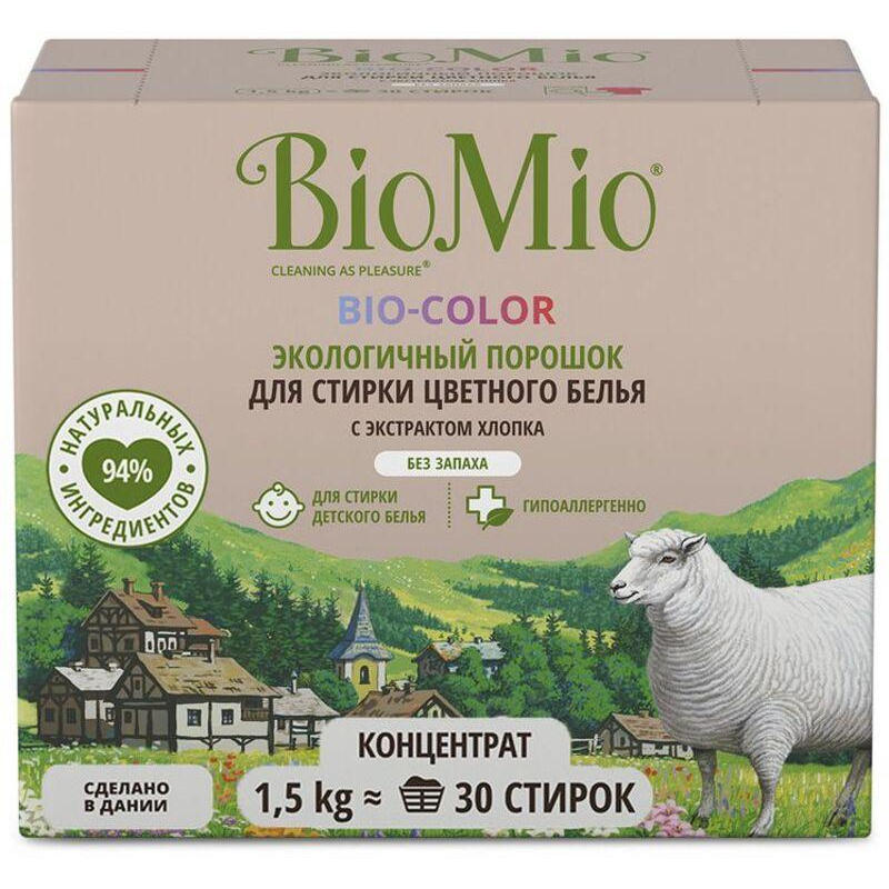 Порошок стиральный BioMio BIO-COLOR д/цвет белья б/запаха концентрат 1,5кг