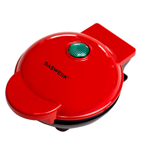 Электровафельница антипригарная для венских и бельгийских вафель-сердечек, 350 Вт, DASWERK, WM-11, 4