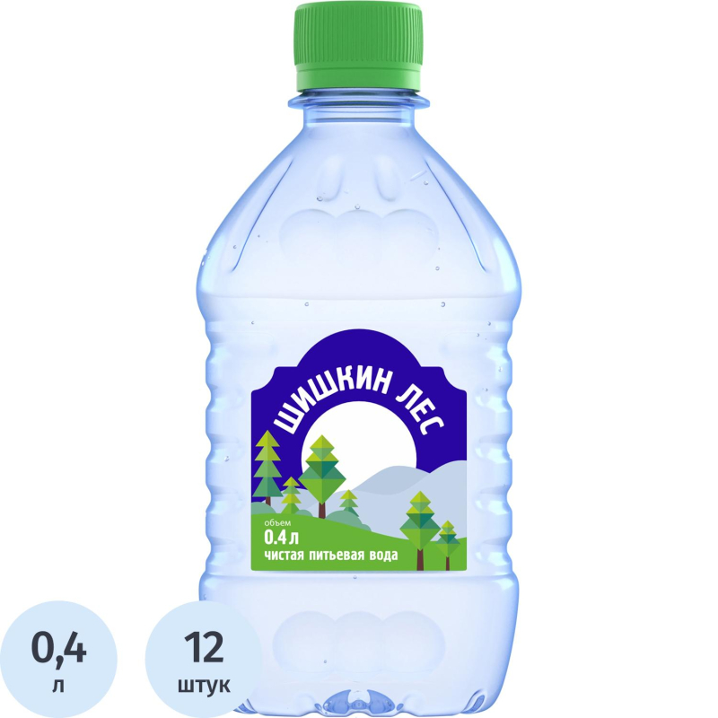 Вода питьевая Шишкин Лес негазированная пэт, 0,4л
