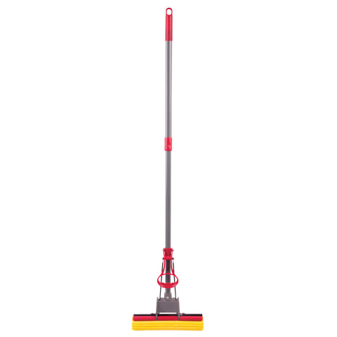 Швабра самоотжимная, роликовый отжим, насадка PVA 27 см, телескопический черенок 70-125 см, LAIMA, 6