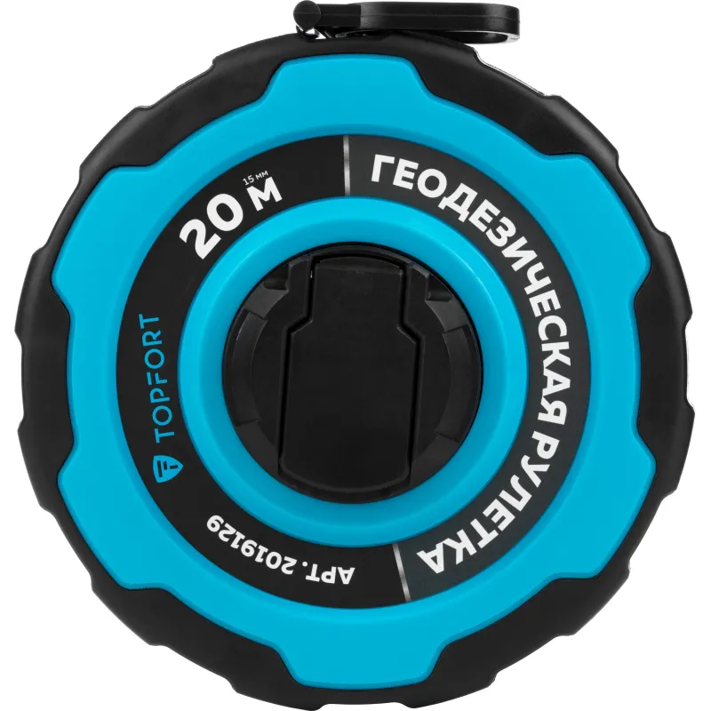 Рулетка геодезическая TOPFORT Master 20 м х 15 мм в прорезин корп (2019129)