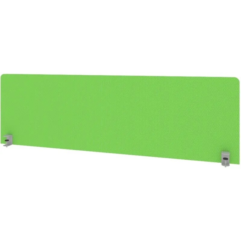 Экран Metal System Style ткан. д/стола Б.ТЭКР-4 1450х450х28 зеленый/мет.сер