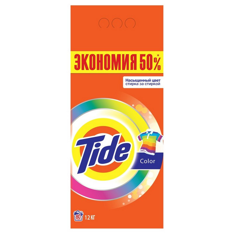 Порошок стиральный автомат Tide Color для цветного белья 12 кг