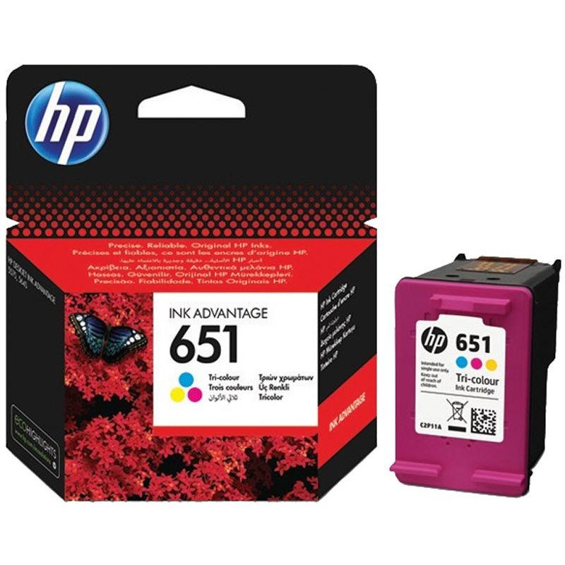 Картридж струйный HP 651 C2P11AE цветной