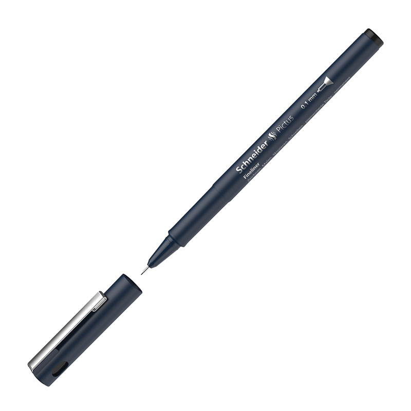 Ручка капиллярная Schneider "Pictus" черная, 0,1мм