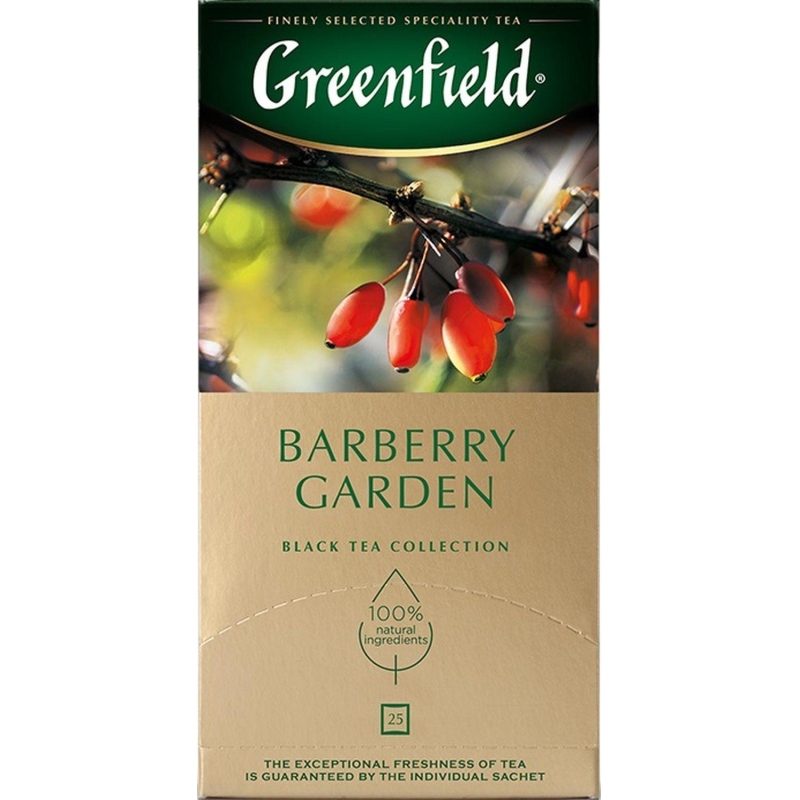 Чай Greenfield Barberry garden барбарис и гибискус,25пак/уп