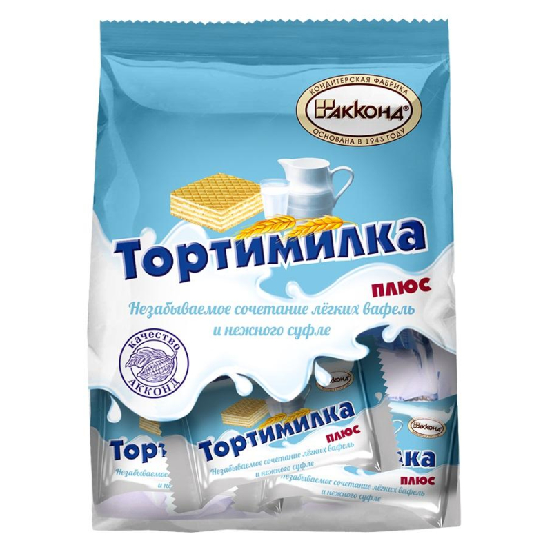 Вафли Тортимилка плюс Акконд, 200г