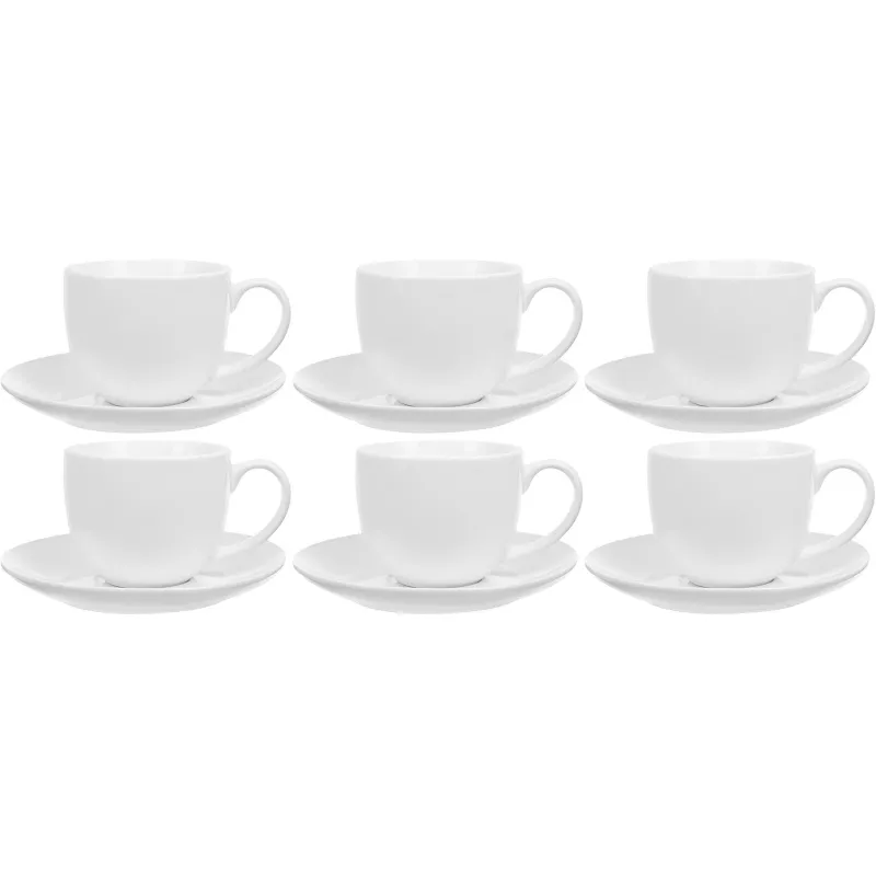 Чайная пара Kaylas фарфоровая 250 мл (6 штук в упаковке)