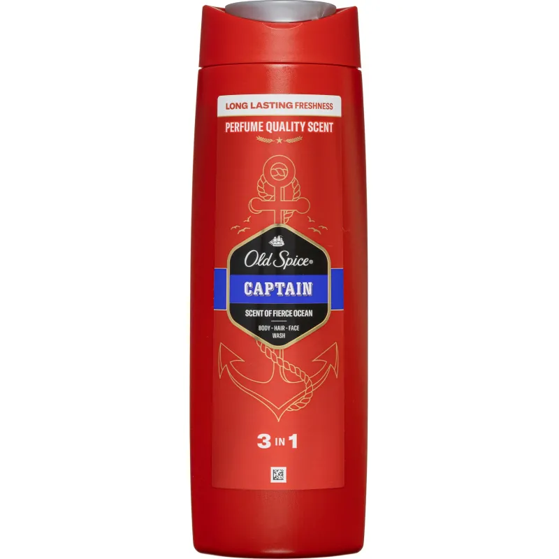 Гель-шампунь для душа мужской Old Spice 3 в 1 Captain 400 мл