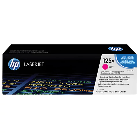 Картридж лазерный HP (CB543A) ColorLaserJet CP1215/CP1515N/CM1312, пурпурный, оригинальный, 1400 стр