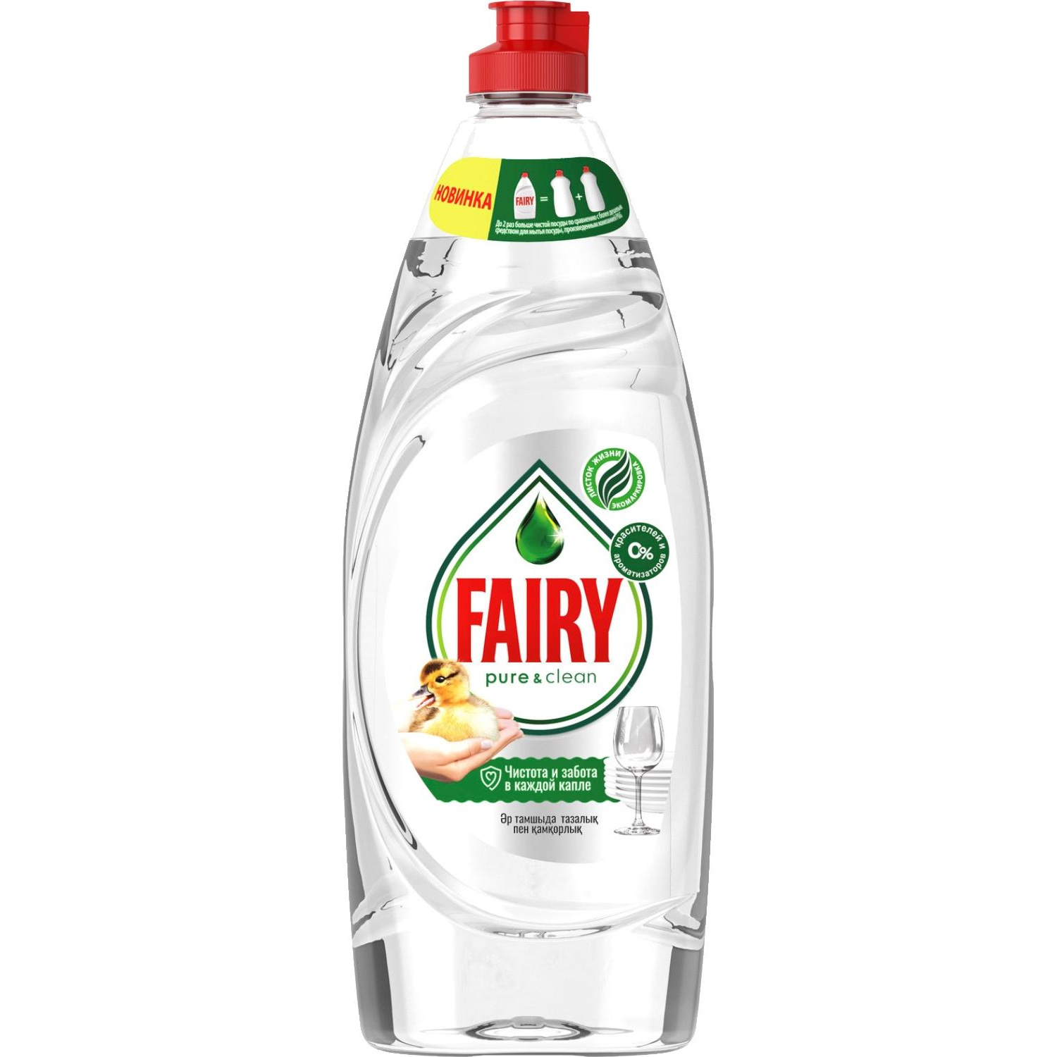 Средство для мытья посуды Fairy Pure&Clean гель 0.65 л