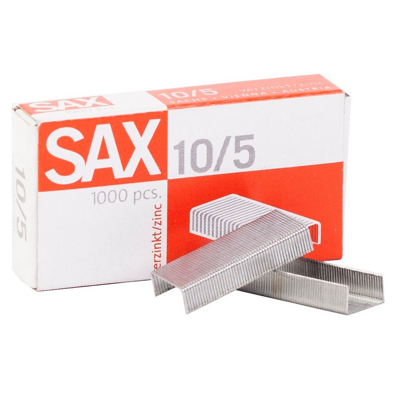 Скобы для степлера N10/5 SAX оцинкованные (2-20 лист.) 1000 шт вупаковке