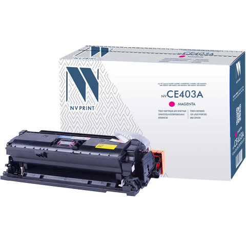 Картридж лазерный NV PRINT (NV-CE403A) для HP LaserJet Pro M570dn/M570dw, пурпурный, ресурс 6000 стр