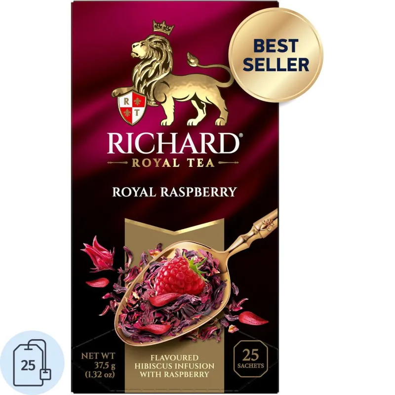 Чай Richard Royal Raspberry травяной 25 пакетиков