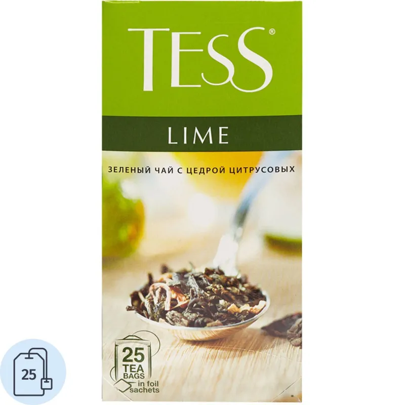 Чай зеленый ТЕSS Лайм 1,5г*25пак