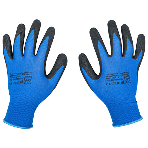 Перчатки нейлоновые SCAFFA "Механик", нитриловое покрытие песочной структуры (облив), размер 8 (M), 5616, 00-00012438