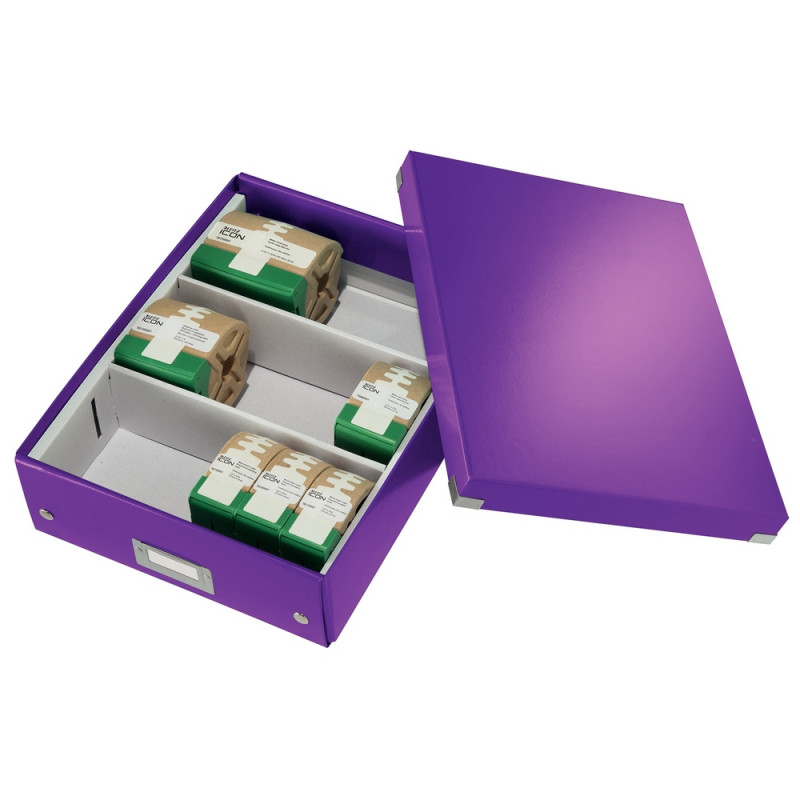 Короб органайзер Leitz Click & Store, М, фиолетовый