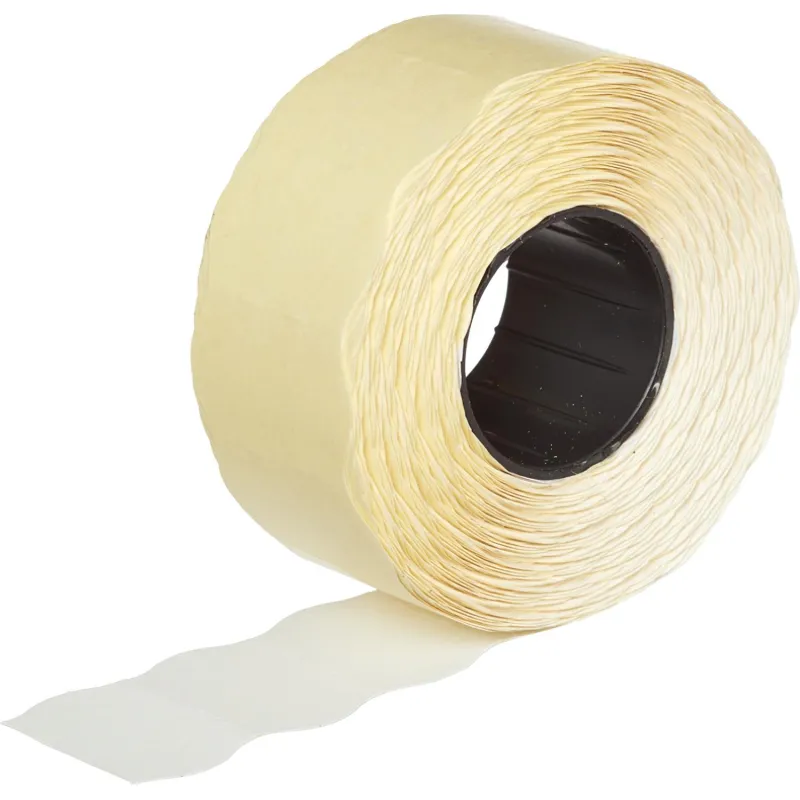 Этикет-лента 26х16 белая волна 1000 шт/рул, 10 рул/уп