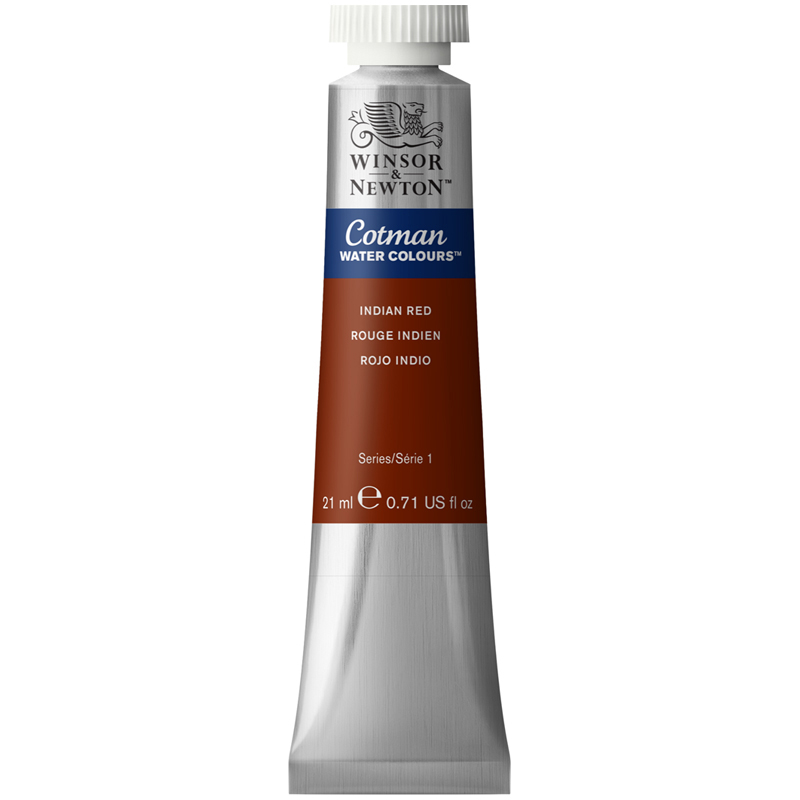 Акварель художественная Winsor&Newton "Cotman", 21мл, туба, красный Индийский