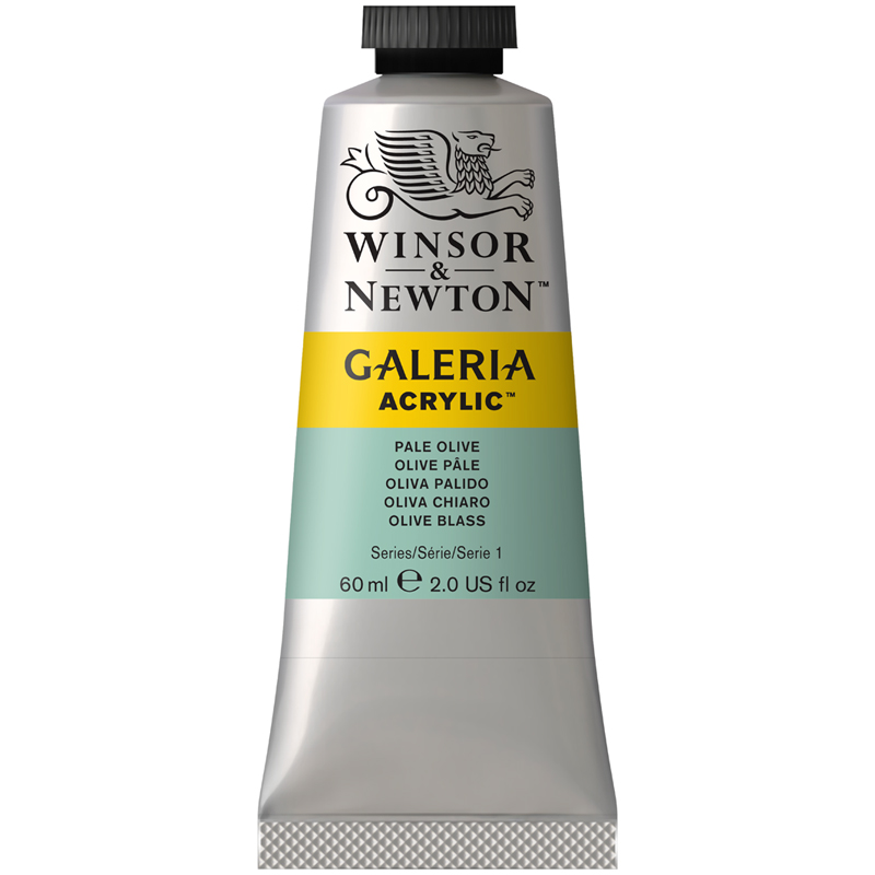 Краска акриловая художественная Winsor&Newton "Galeria", 60мл, туба, бледно-оливковый