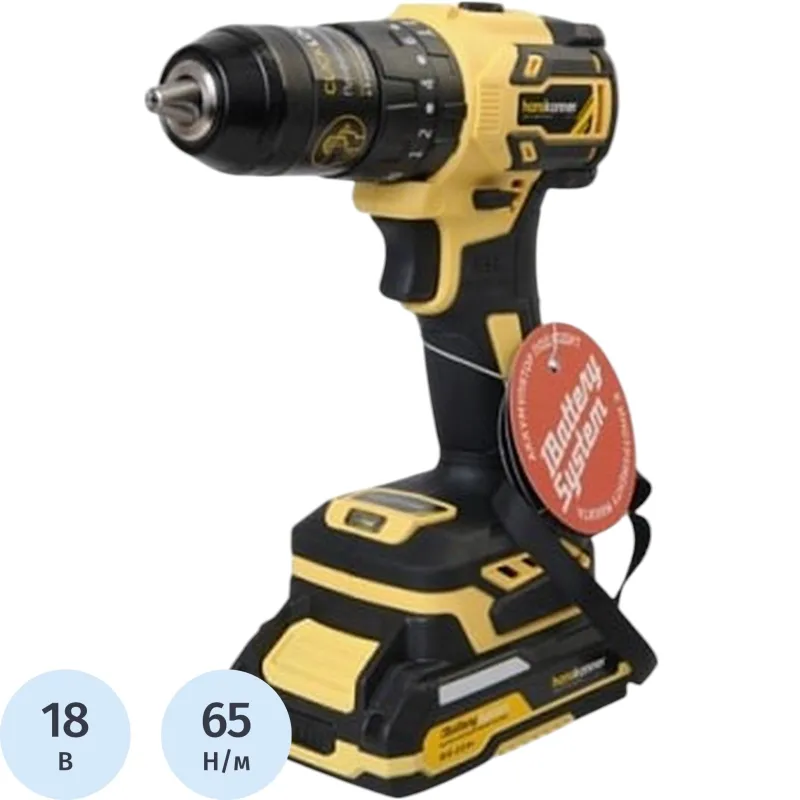 Дрель-шуруповерт акк б/щ удар Hanskonner PLAT,SAMSUNG HCD2065PRO