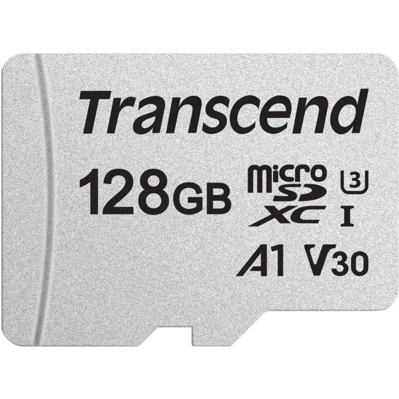 Карта памяти 128 ГБ micro SDXC Transcend TS128GUSD300S-A Class 10 UHS-I U3