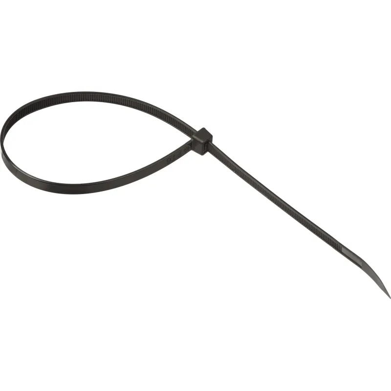 Хомут стяжка нейлоновая TOPFORT 8х400 (7,6х400 мм) чёрный 100 шт/уп