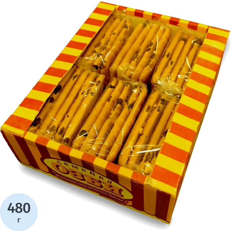 Печенье затяжное Семейка ОЗБИ с изюмом, яблоком и корицей 480 г