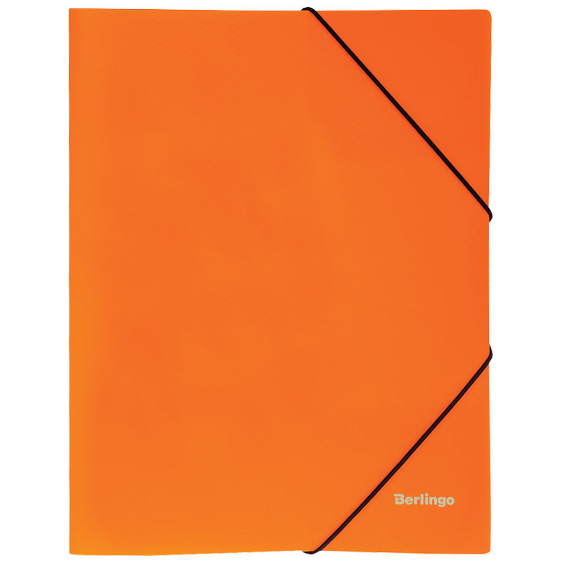 Папка на резинке Berlingo "Neon" А4, 500мкм, неоновая оранжевая