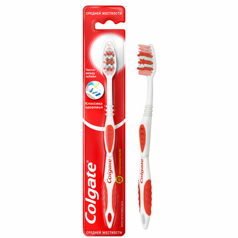 Зубная щетка COLGATE "Классика здоровья", средней жесткости