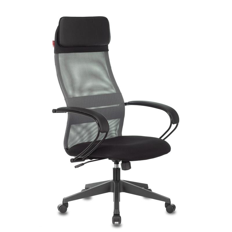 Кресло VB_EChair-655 TTW_DG TTW сетка/ткань серый, пластик
