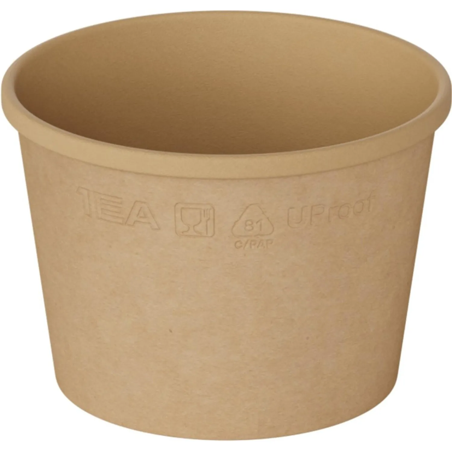 Супница без крышки OneClick OneBowl Up 70х102 мм 380 мл крафт, 550шт/уп