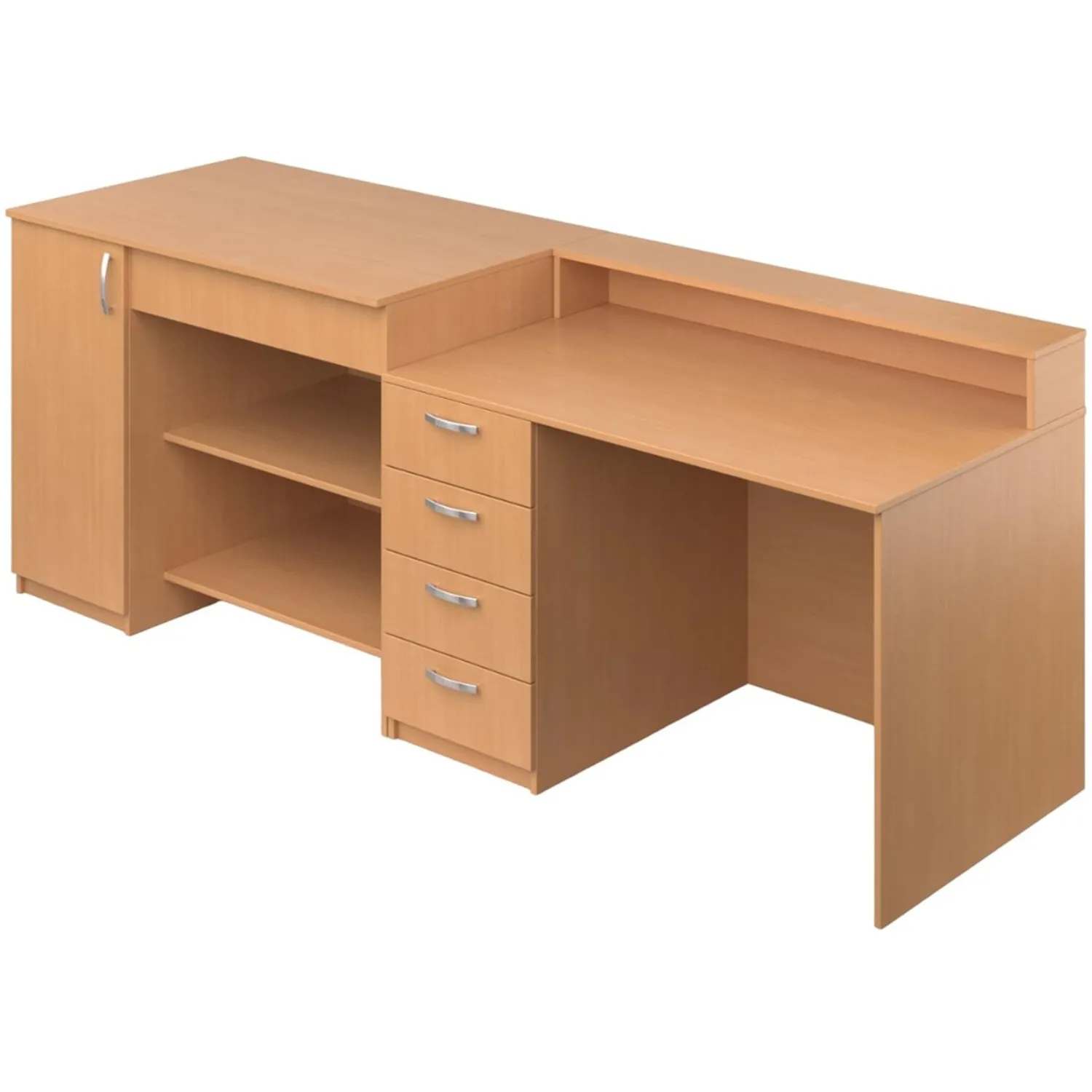 Стол демонстрационный МЕТ для кабинета физики (бук, 2400х750х900 мм)