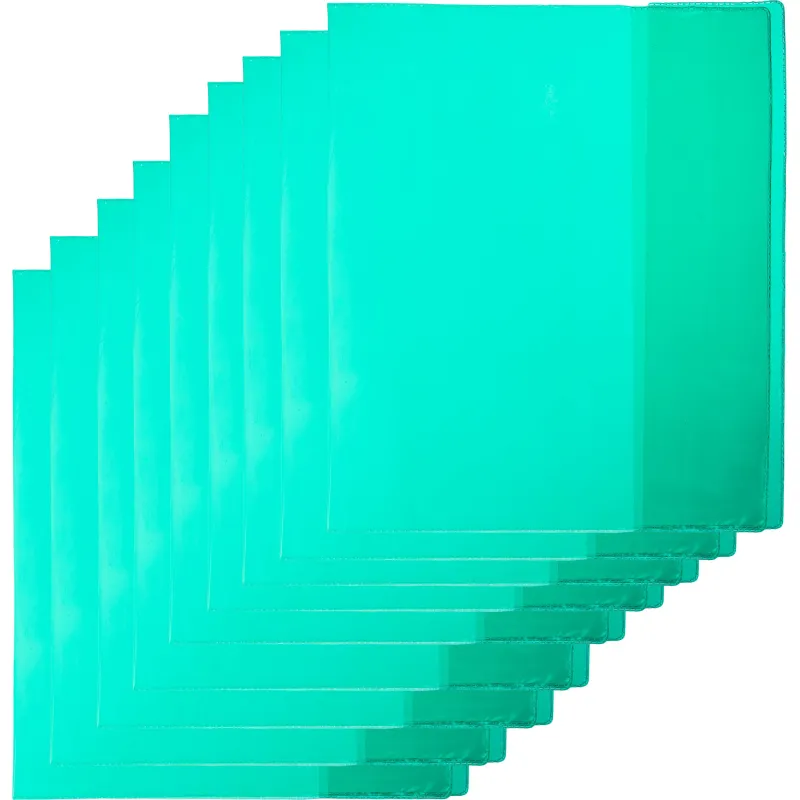 Набор обложек  для дневн,тетр,А5,10шт,пвх,цветные,100мкм,210х350