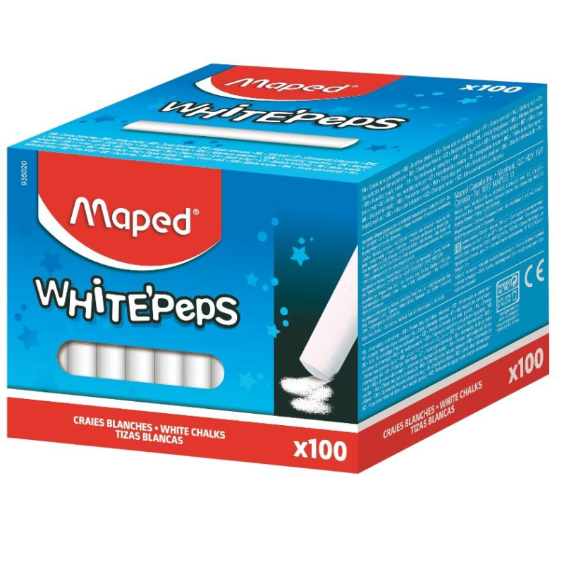 Мел Maped White'Peps белый 100 штук