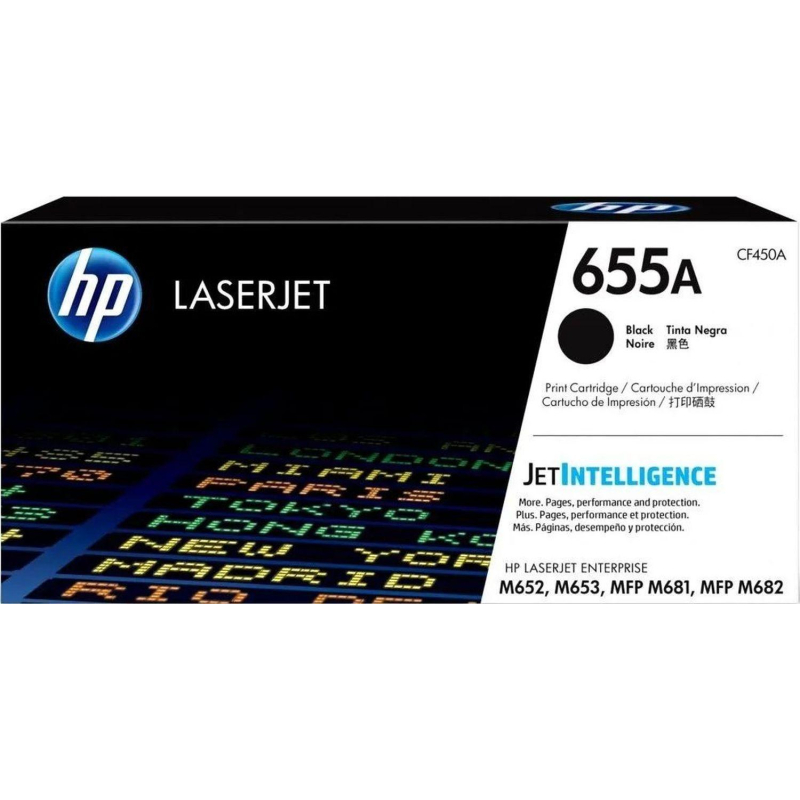 Картридж лазерный HP 655A CF450A чер. для M652n