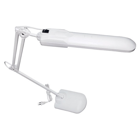 Светильник настольный "Дельта +", на подставке, люминесцентный, 11 Вт, белый, высота 70 см, 2G7