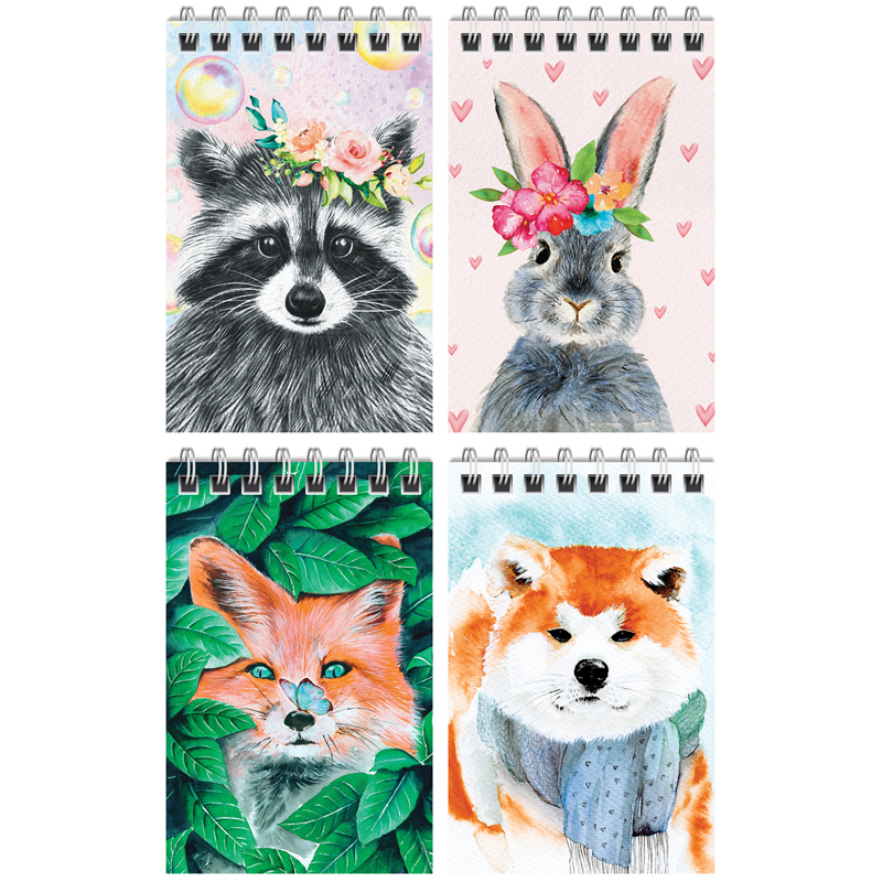 Блокнот А7 40л. на гребне ArtSpace "Картинки.Watercolors"