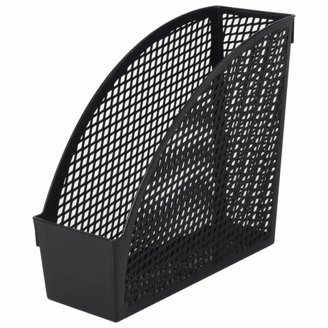 Лоток вертикальный для бумаг STAFF "Profit", 270х100х250 мм, сетчатый, полипропилен, черный