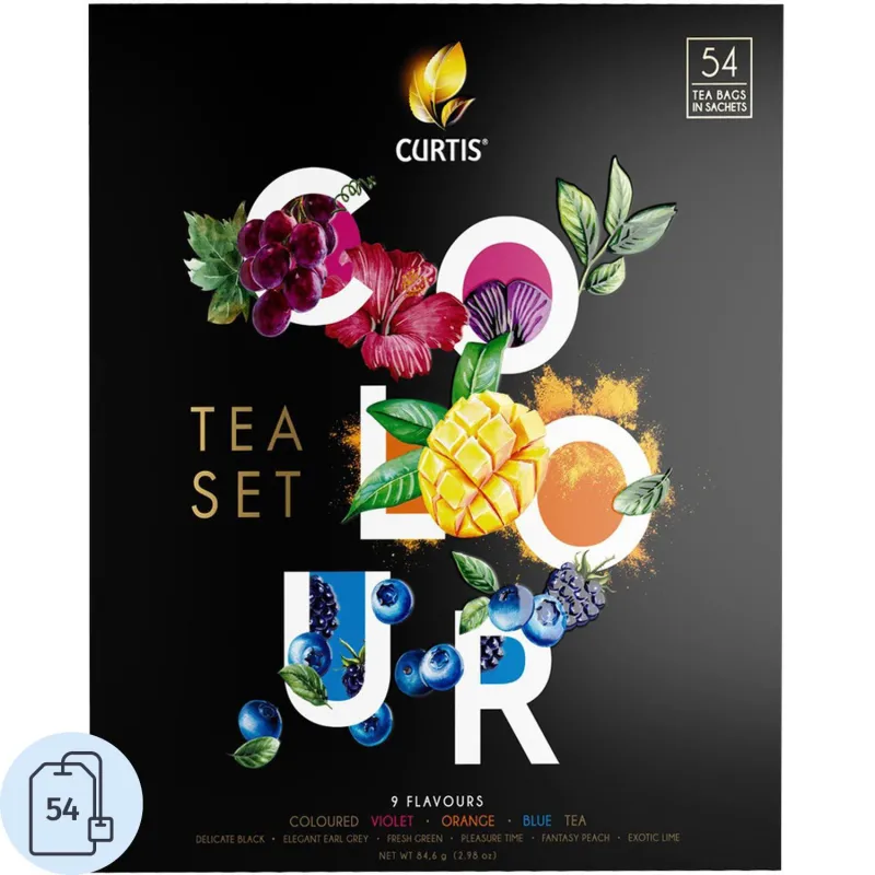 Чай Curtis Colour Tea Set ассорти 54 пакетика
