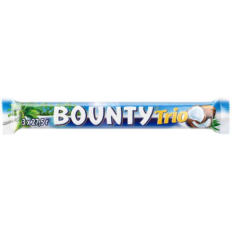 Шоколадный батончик Bounty трио 82,5г