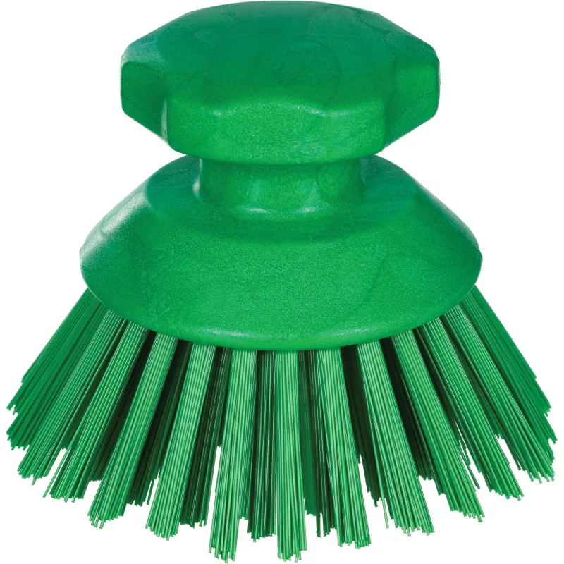 Щетка Haccper круглая средней жесткости зеленая_KFC