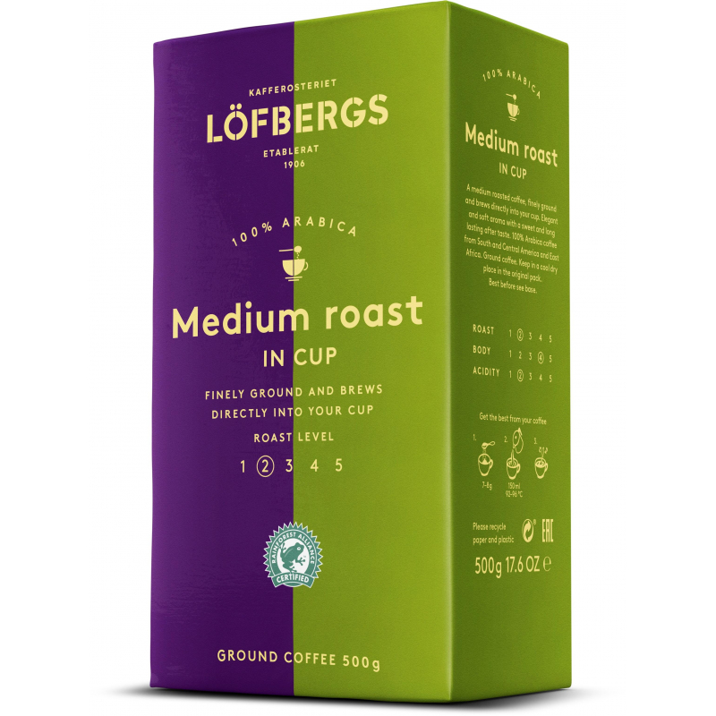 Кофе молотый Lofbergs Medium Roast, 500г