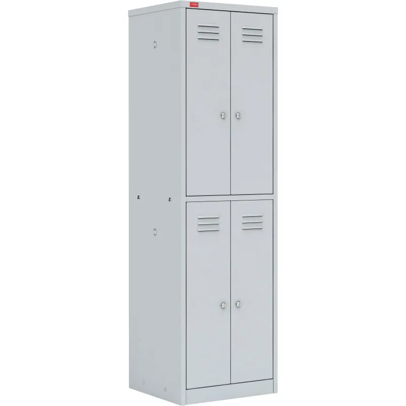 Метал.Мебель P_ШРМ24 шкаф д/одежды 4 дв. 600х500х1860