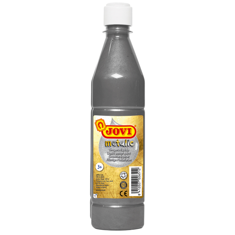 Гуашь JOVI, с повышенным содержанием пигмента, серебряная, 250мл