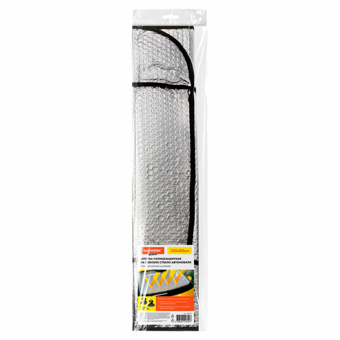 Шторка солнцезащитная 150х80 см для лобового стекла автомобиля, на присосках, DASWERK, 671253